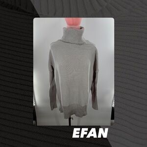 EUC Efan Dark Grey Oversized Turtleneck Sweater